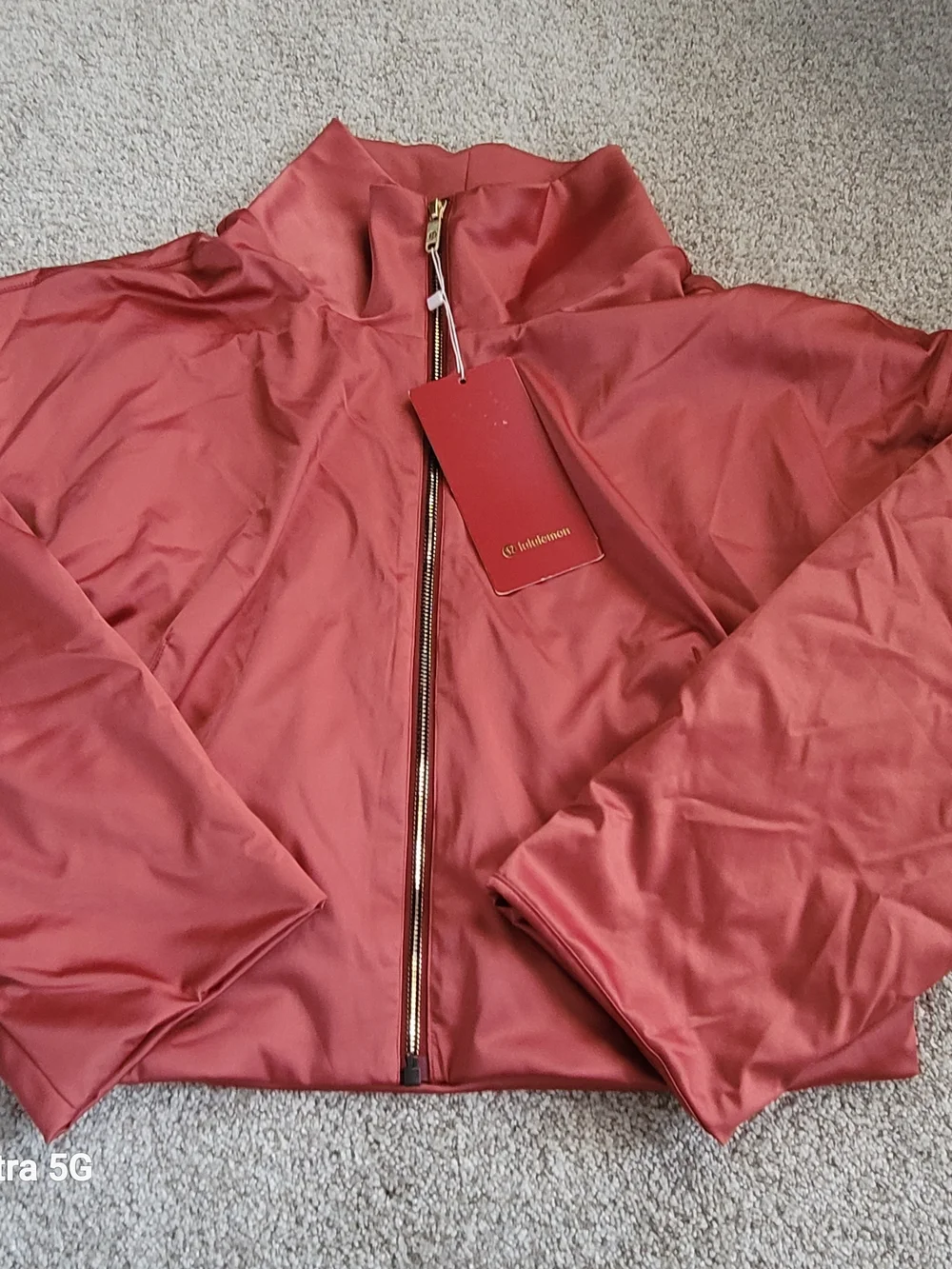 LULULEMON Satin Balloon-Sleeve Jacket in Coral - New Year
